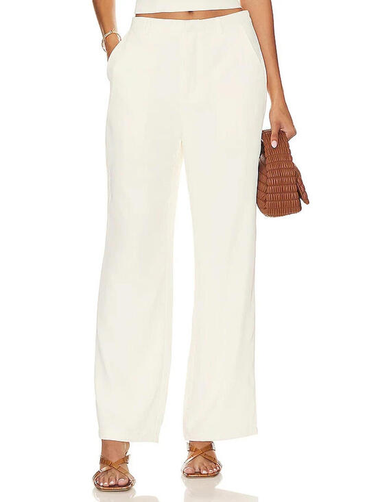 SNDYS Pants - Revolve SNDYS Roma Pants in Ivory  Wide Leg Trousers size XXS NWT $148 msrp